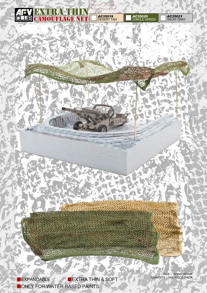 AFV Club AC35021 Extra Thin Camouflage Net (Snow Gray) – Bild 2