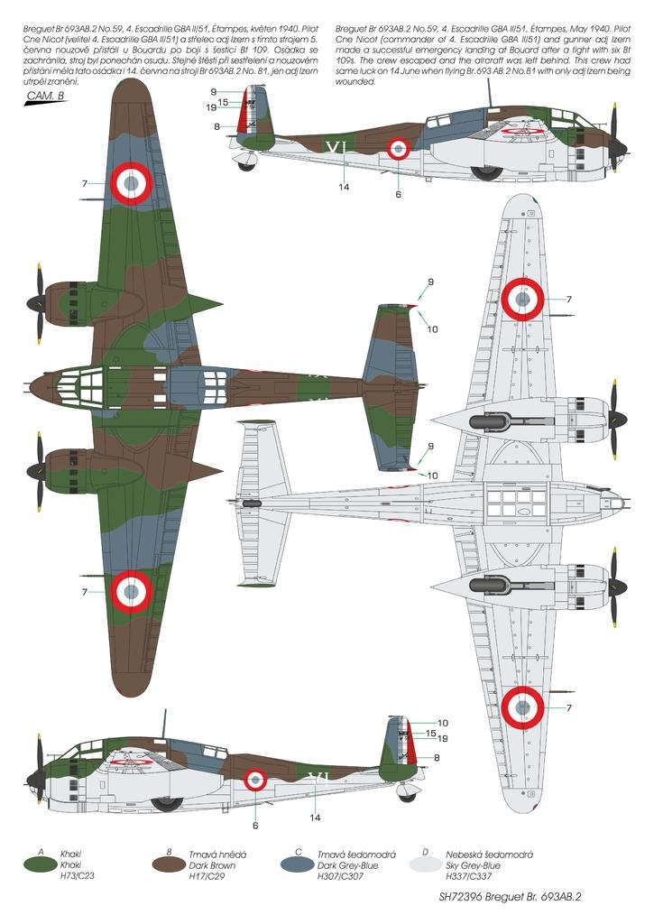 Special Hobby 72396 Breguet Br.693AB.2 &amp;#39;French Attack-Bomber&amp;#39; 1/72 – obrázek 4