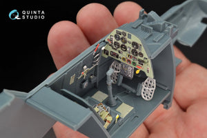 Quinta Studio QD32047 Bf 109E-1 3D-Printed &amp;amp; colored Interior on decal paper (for Eduard kit) 1/32 – image 3