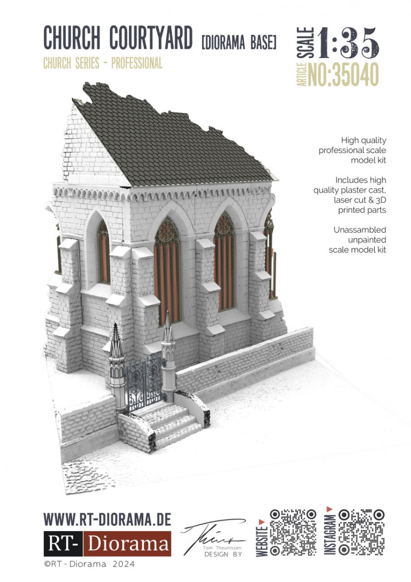 RT-Diorama 35040 Diorama Base: Church Courtyard 1/35 – image 2