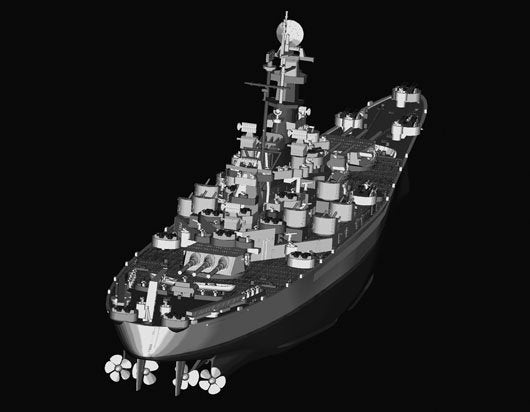 Trumpeter 05760 USS South Dakota BB-57 1/700 – Bild 5