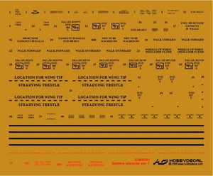 HobbyDecal ST32005V1 Spitfire Stencils ver 1 1/32