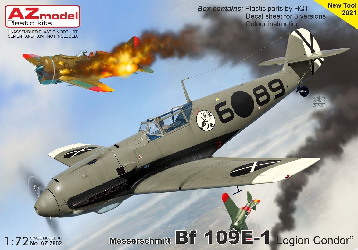 AZ Model AZ7802 Bf 109E-1 “Legion Condor” 1/72