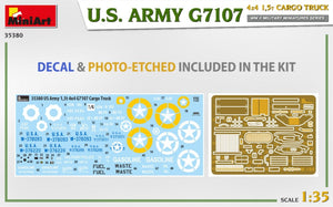 MiniArt 35380 US ARMY G7107 4X4 1.5t CARGO TRUCK 1/35 – image 2