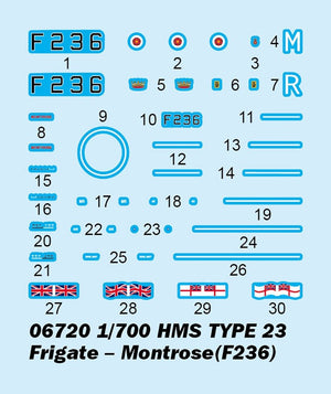 Trumpeter 06720 HMS TYPE 23 Frigate – Montrose (F236) 1/700 – obrázek 4