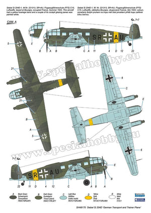 Special Hobby 48170 Siebel Si 204D &amp;#39;German Transport and Trainer Plane&amp;#39; 1/48 – image 3