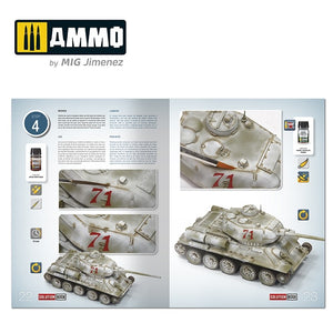AMMO of Mig Jimenez 6603 SOLUTION BOOK 20 - How to Paint WWII Soviet Winter Vehicles (English, Spanish, Francais, Deutsch) – Bild 3