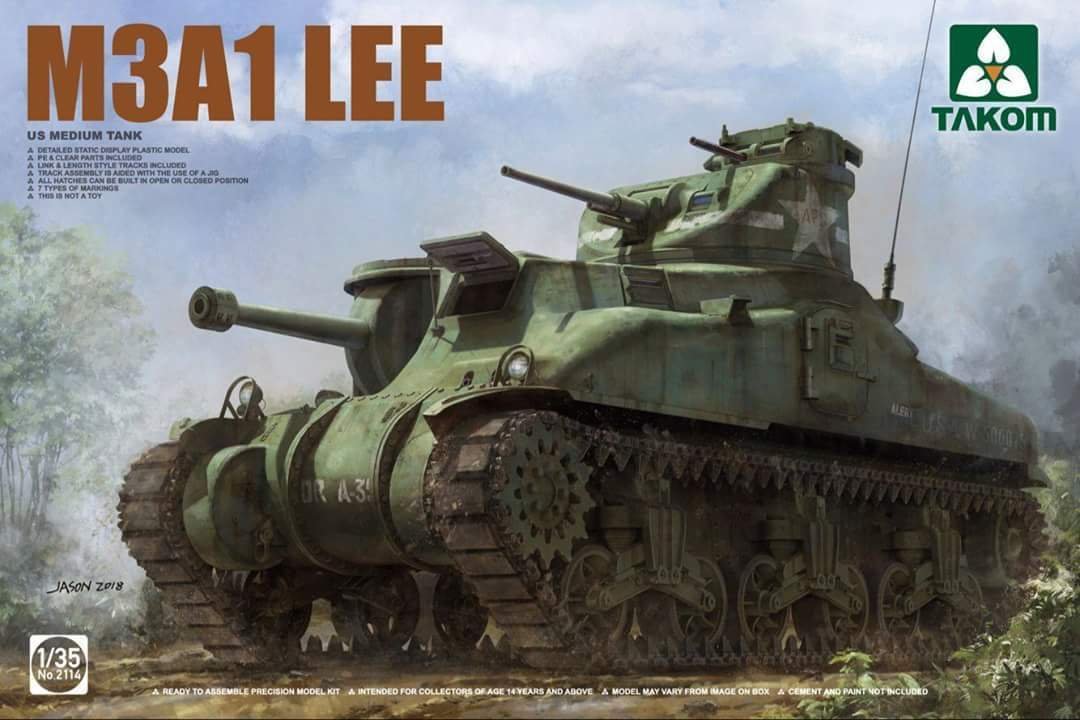 Takom 2114 Medium Tank M3A1 LEE 1/35