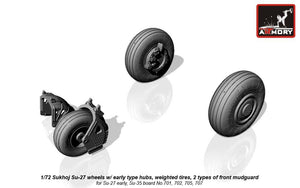 Armory Models AW72032b Sukhoj Su-27 Flanker wheels 1/72 – obrázek 2