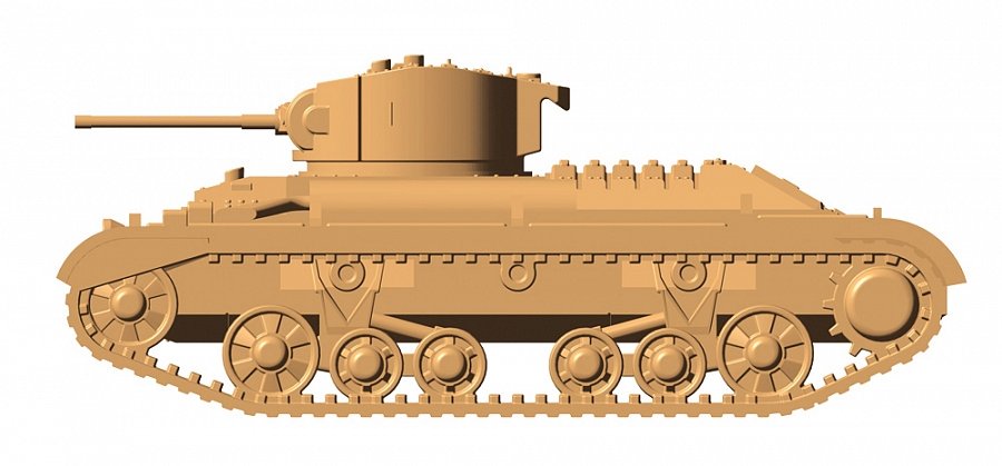 Zvezda 6280 British Infantry Tank &amp;quot;Valentine&amp;quot; II 1/100 – image 4