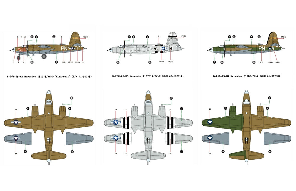 Academy 12656 USAAF B-26B "Marauder" Medium Bomber 1/144