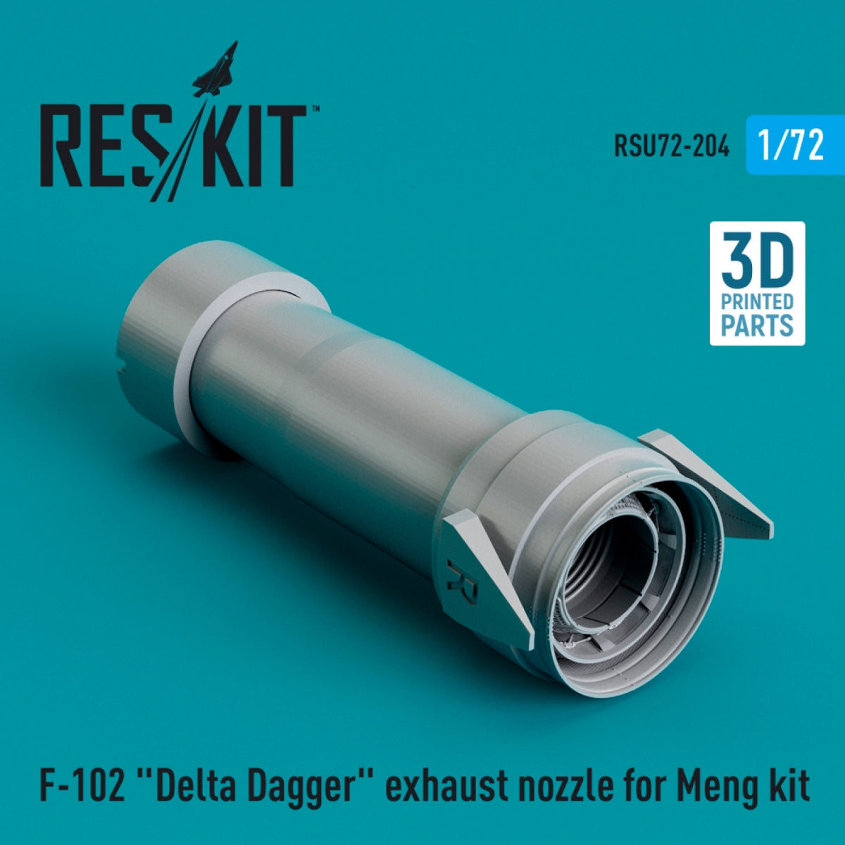 RESKIT RSU72-0204 F-102 &amp;quot;DELTA DAGGER&amp;quot; EXHAUST NOZZLE FOR MENG KIT (3D PRINTED) 1/72