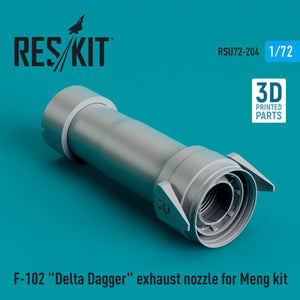 RESKIT RSU72-0204 F-102 &amp;quot;DELTA DAGGER&amp;quot; EXHAUST NOZZLE FOR MENG KIT (3D PRINTED) 1/72