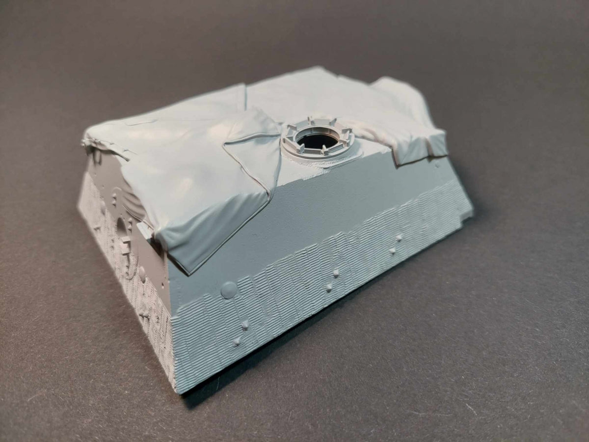 Panzer Art RE35-752 Elefant&amp;quot;upper hull with canvas cover 1/35 – immagine 5