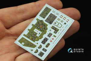 Quinta Studio QD32240 Mitsubishi J2M3 Raiden 3D-Printed &amp;amp; colored Interior on decal paper (Zoukei Mura) 1/32 – obrázek 5