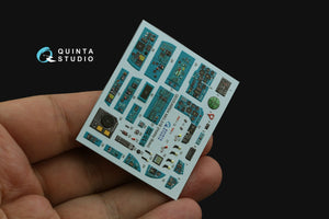 Quinta Studio QDS-48504 MiG-31B 3D-Printed &amp;amp; colored Interior on decal paper (Hobby Boss) (Small version) 1/48 – Bild 3