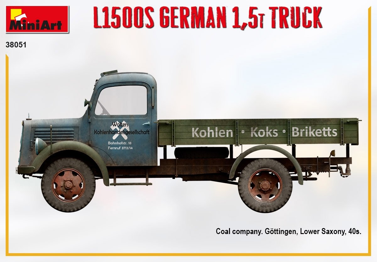 MiniArt 38051 L1500S GERMAN 1.5T TRUCK 1/35 – image 3