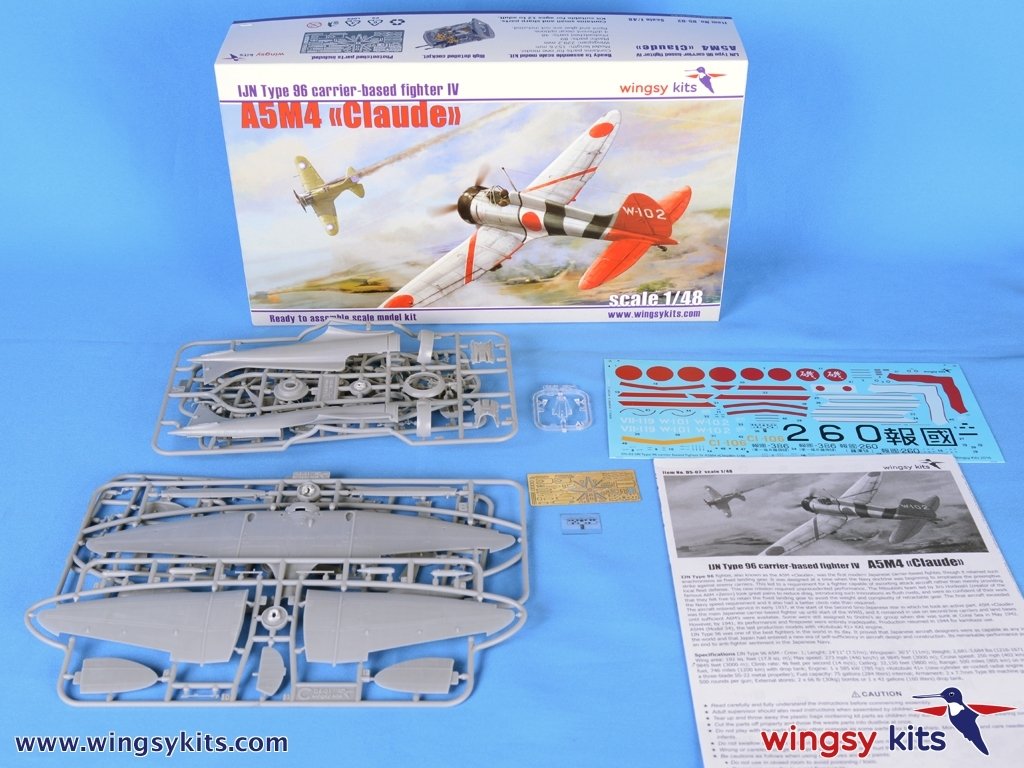 Maquette Wingsy D5-02 Chasseur embarqué IJN Type 96 IV A5M4 « Claude » 1/48 – image 2