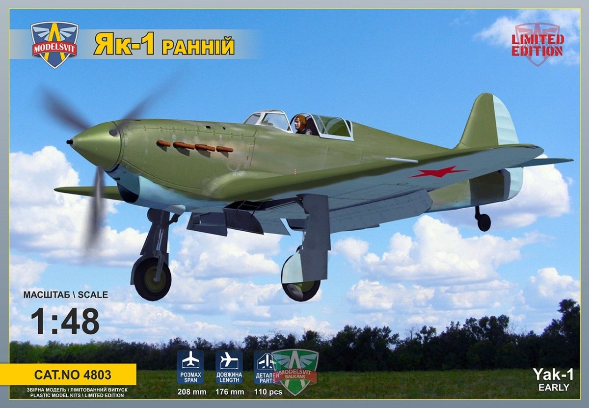 Modelsvit 4803 Yak-1 Première version 1/48