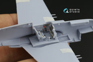 Quinta Studio QD72133 P-40B 3D-Printed colored Interior on decal paper (Airfix) 1/72 – immagine 8