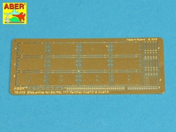 Aber 72A02 Jupes latérales pour Panther A/D 1/72