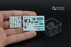 Quinta Studio QD+48577 MiG-21MF Fishbed-J (Moscow plant) 3D-Printed &amp;amp; colored Interior on decal paper (Eduard) (with 3D-printed resin parts) 1/48 – image 4
