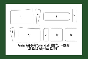 Hobby Boss 85511 Russian KrAZ-260B Tractor with 5P85TE TEL S-300PMU 1/35 – image 13