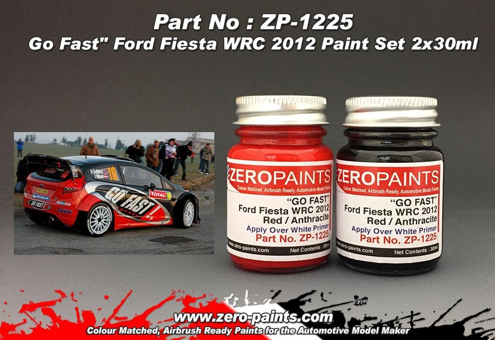 Kit de peinture Zero Paints ZP-1225 Go Fast Ford Fiesta WRC 2012 (2 x 30 ml)