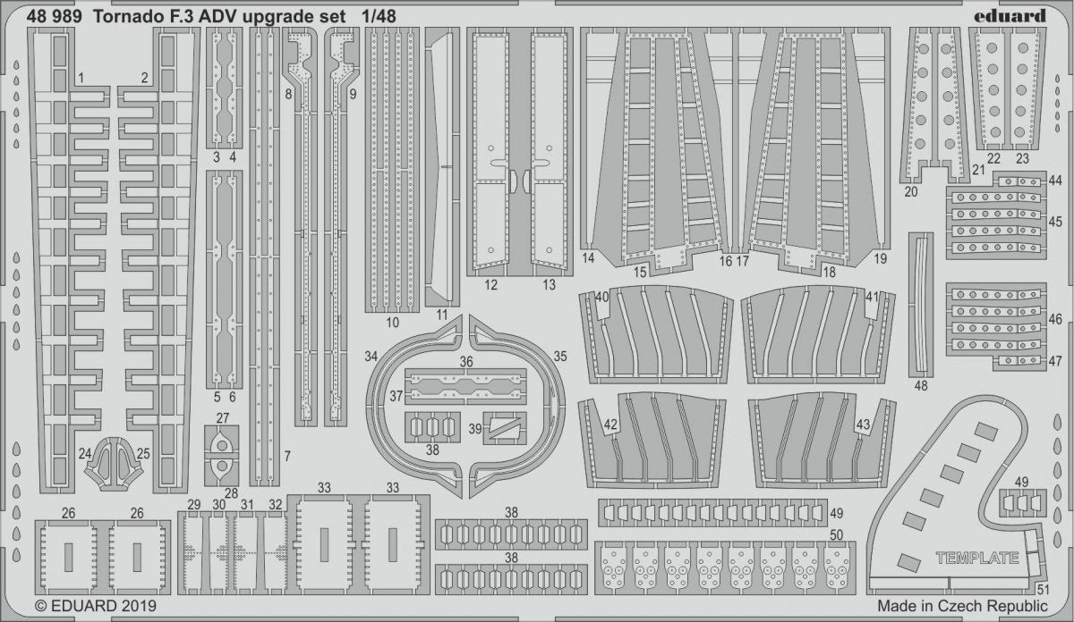 Eduard 48989 Tornado F.3 ADV upgrade set 1/48 EDUARD