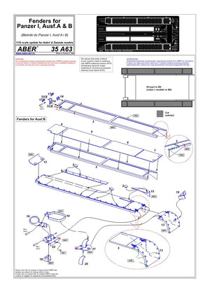 Aber 35A063 Fenders for Panzer I, Ausf.A and B (1/35) – Bild 4