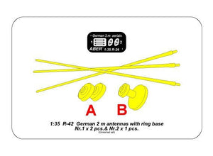 Aber R-42 German 2m aerials with ring base (set of 3 pcs,) – Bild 3