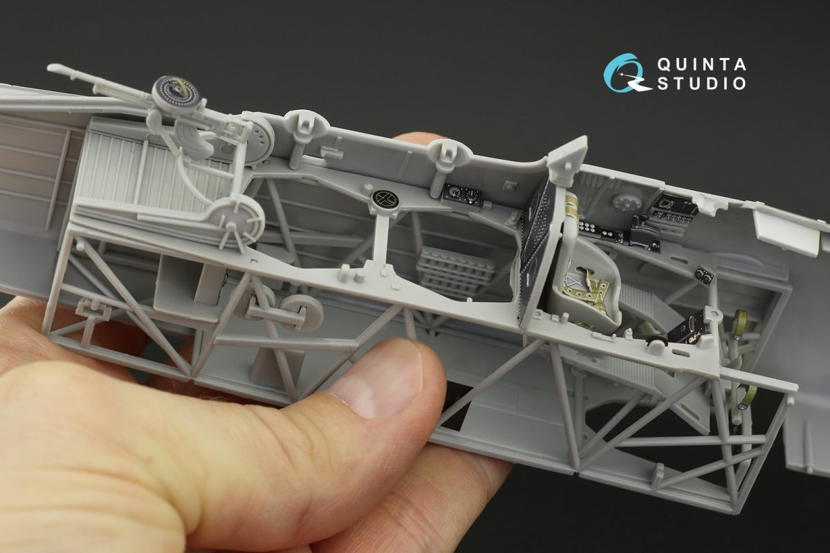Quinta Studio QD32117 Fairey Swordfish Mk.II 3D-Printed &amp;amp; colored Interior on decal paper (Trumpeter) 1/32 – image 12