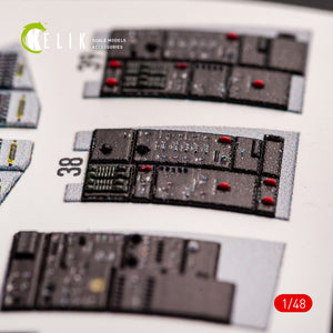 KELIK K48068 F-14A TOMCAT LATE INTERIOR 3D DECALS FOR TAMIYA KIT 1/48 – image 5