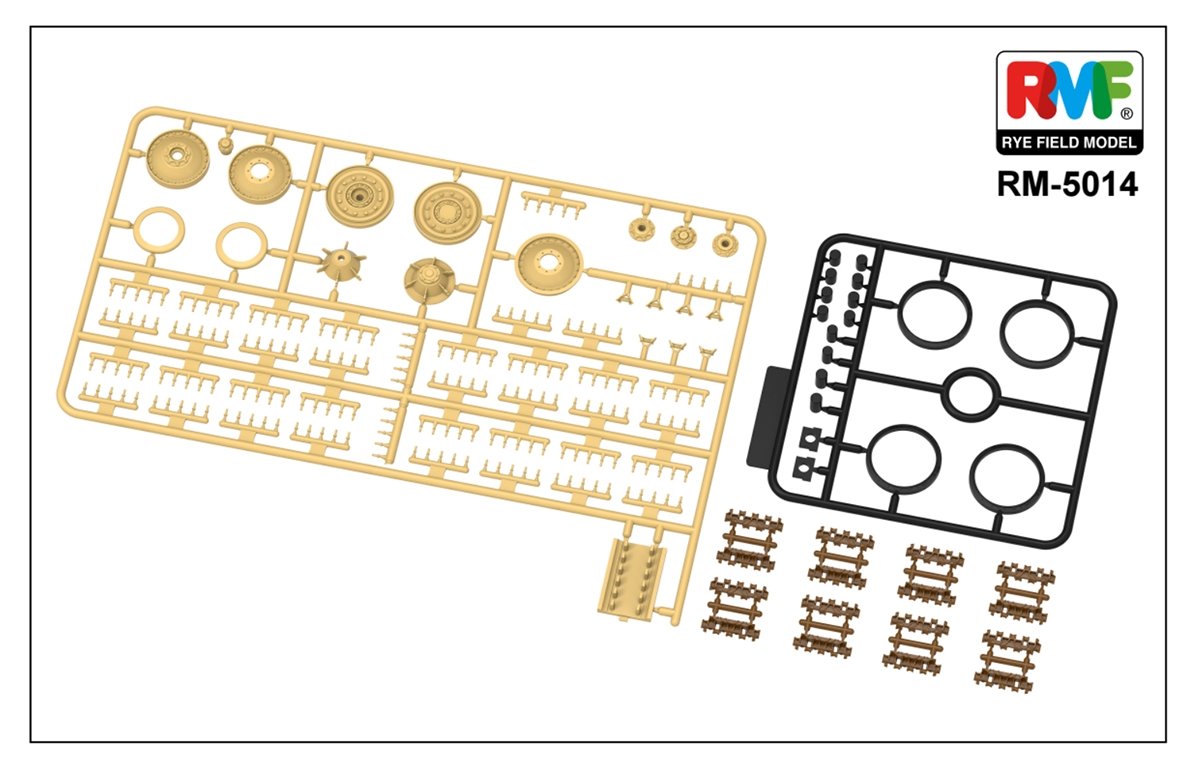 Rye Field Model 5014 Workable Track Links for Panther Ausf. A/G 1/35 – obrázek 2
