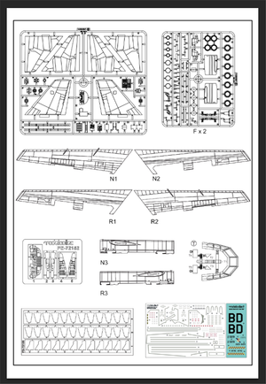 Modelcollect UA72200 B-52H US Stratofortress Strategic Bomber 1/72 – obrázek 25