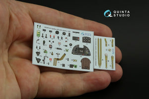 Quinta Studio QD48144 Spitfire PR.XIX 3D-Printed &amp;amp; colored Interior on decal paper (Airfix) 1/48 – image 2