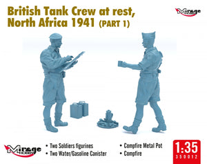 Mirage Hobby 350013 British Tank Crew at Rest, North Africa 1941 (Part I) 1/35 – obrázek 4