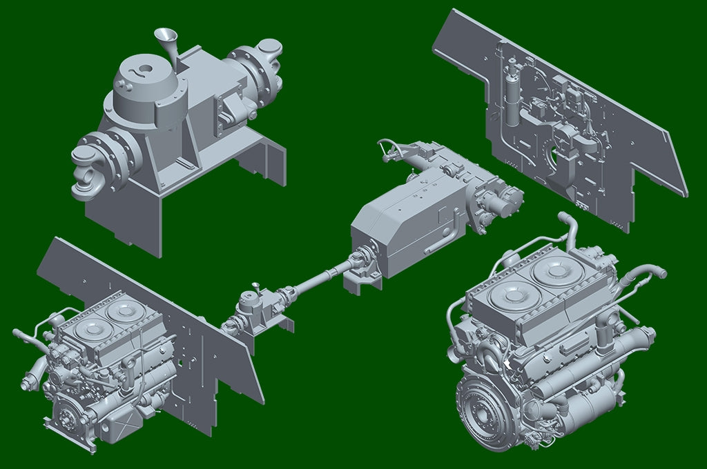 Trumpeter 00948 Char lourd allemand Tiger II - Tourelle Porsche, première production, échelle 1/16 – image 28