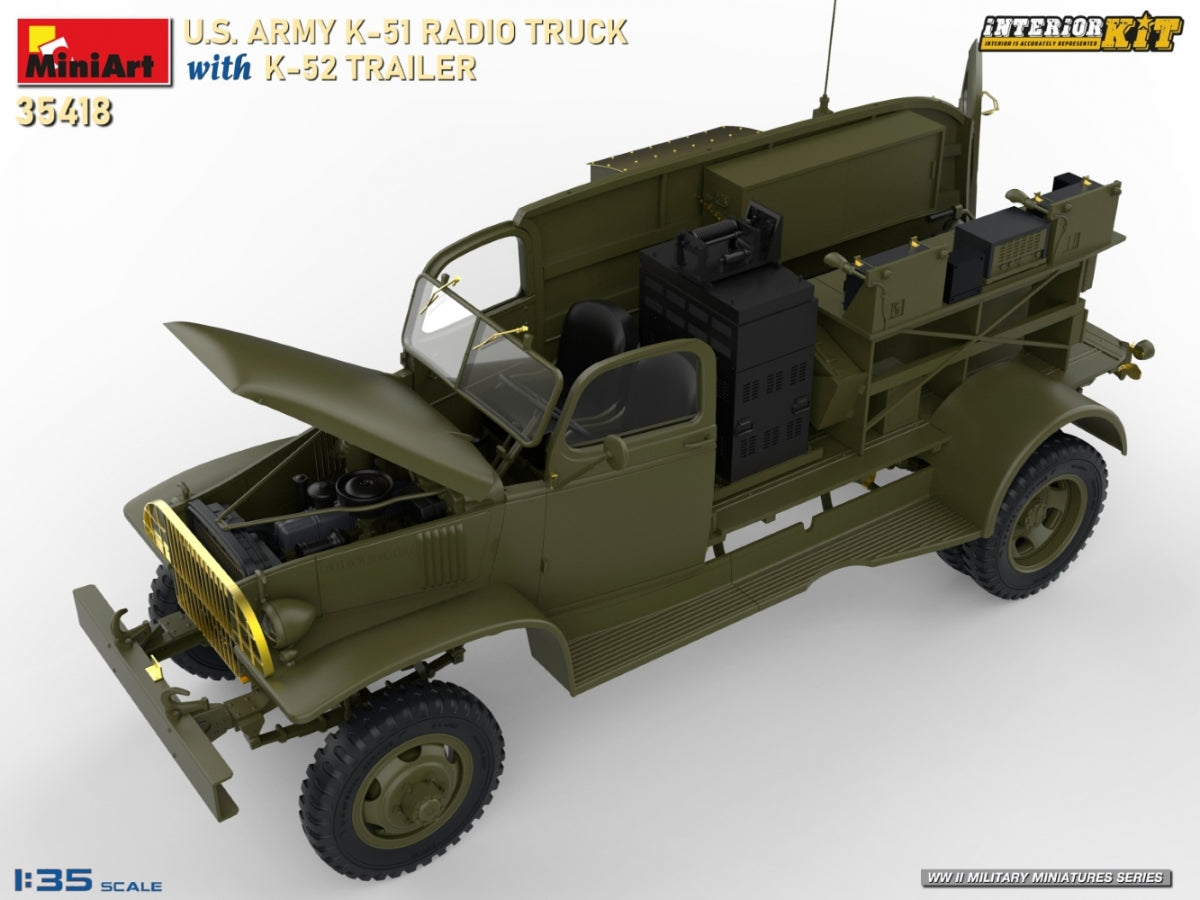 MiniArt 35418 US ARMY K-51 RADIO TRUCK WITH K-52 TRAILER. INTERIOR KIT 1/35 – image 10