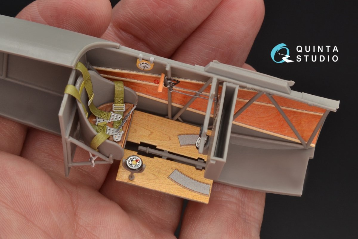 Quinta Studio QD32060 Fokker Dr.1 3D-Printed &amp;amp; colored Interior on decal paper (for Roden kit) 1/32 – image 5