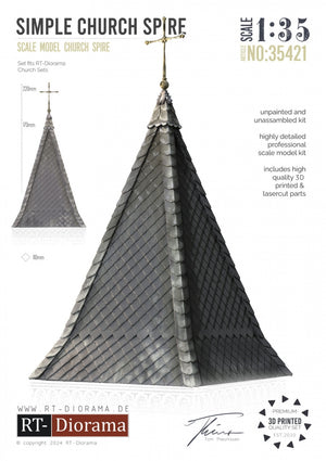 RT-Diorama 35421 Simple Church Spire 1/35 – zdjęcie 2