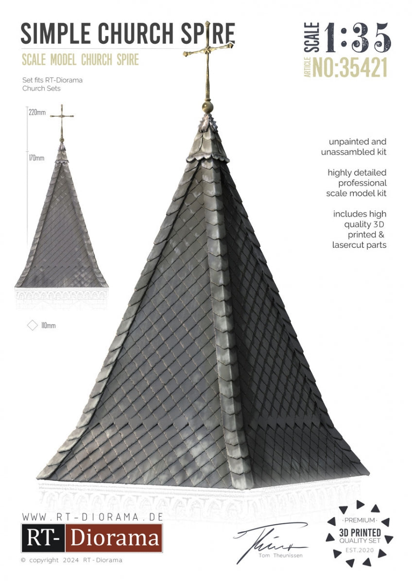 RT-Diorama 35421 Simple Church Spire 1/35 – zdjęcie 2