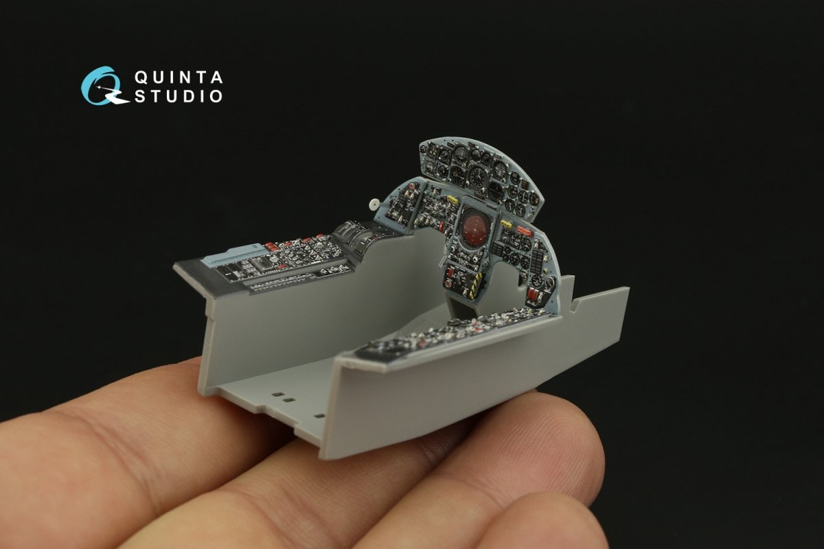 Quinta Studio QD32141 F-104G 3D-Printed &amp;amp; colored Interior on decal paper (Italeri) 1/32 – immagine 9