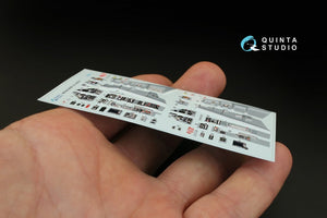 Quinta Studio QD32011 Mirage 2000B 3D-Printed &amp;amp; colored Interior on decal paper (for Kitty Hawk kit) 1/32 – image 7