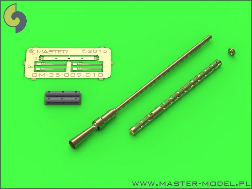 Master GM-35-009 KPV - Russian 14.5mm heavy machine gun - elongated cooling slots - used on ZPU-1/2/4 anti-aircraft systems (1pc) (1/35)