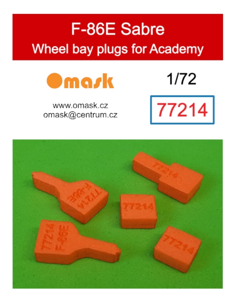Omask 77214 F-86E Saber wheel bay plugs (for Academy) 1/72