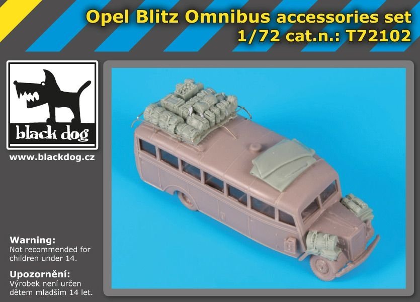 Black Dog T72102 Opel Blitz Omnibus accessories set for Roden 1/72 – zdjęcie 2