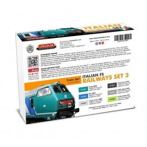 Lifecolor XS18 Acrylic color Set Italian Railways Set 3 6x22ml – image 2