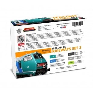 Lifecolor XS18 Acrylic color Set Italian Railways Set 3 6x22ml – image 2