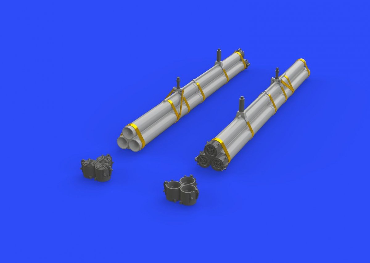 Eduard 632089 Bazooka rocket launchers for P-47 HASEGAWA 1/32 – image 3